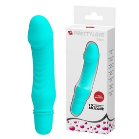 Мини вибратор реалистичный PRETTY LOVE Stev, голубой Sex Aura