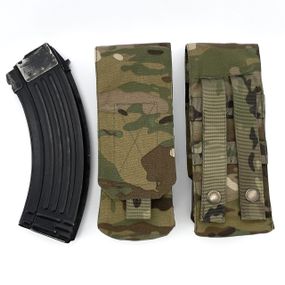 Подсумок на два магазина  Мультикам (multicam) Cordura 500D Molle закрытый