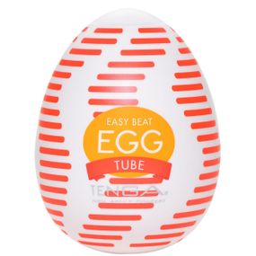 Мастурбатор-яйце Tenga Egg Tube, рельєф з поздовжніми лініями Sex Aura