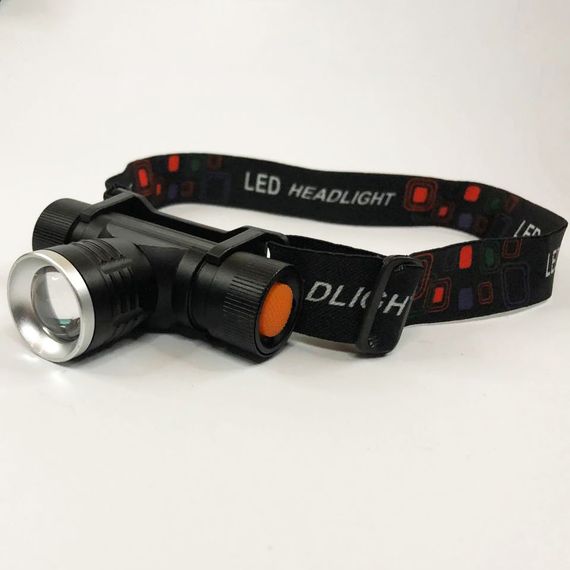 Наголовний ліхтар Police 5808-T6, Ліхтар на голову для риболовлі Налобний з ремінцем на голову KI-35 | Зображення 5