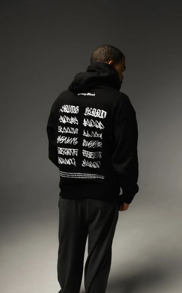 INK OF UNIVERSE HOODIE BLACK M