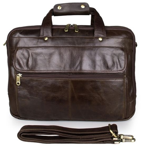 Сумка мужская Vintage 14247 для ноутбука с диагональю 15.6 дюйма Коричневая | Зображення 1
