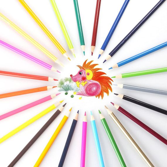 Набір різнокольорових олівців 48 шт Vincis Secret / Олівці для малювання | Зображення 6