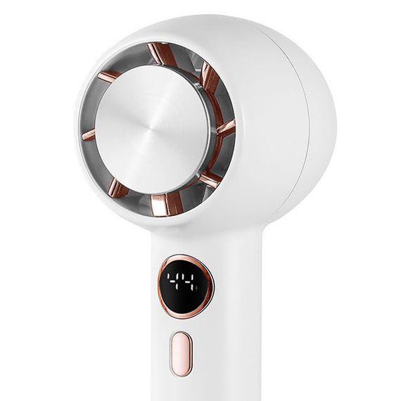 Портативний вентилятор YL007 with Display з підставкою для телефону 2000mAh White | Зображення 1