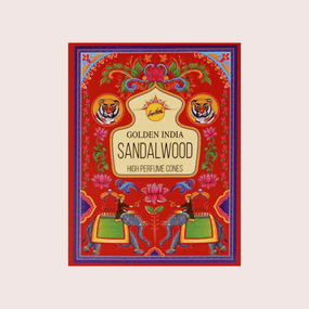 Аромаконуси зворотнього потоку Сандал  Back Flow cones Sandalwood 10 шт. в уп. Sreevani 8906037224681