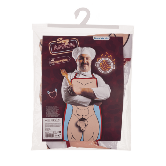 Кухонний фартух з плюшевим пенісом Sexy Apron Male Body With Plush Penis | Зображення 2