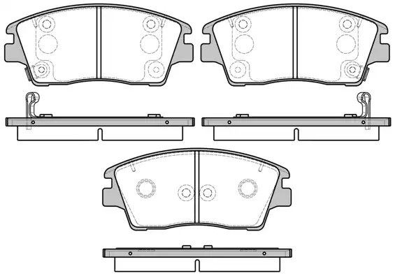 Колодки передні гальмівні Hyundai Tucson 1.6-2.0 14-, WOKING (P1776302) | Зображення 7