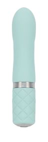 Розкішний вібратор PILLOW TALK - Flirty Teal з кристалом Swarovski, гнучка головка