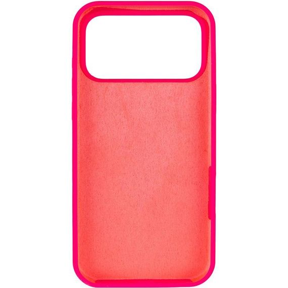 Чохол Silicone Case Full Protective (AA) для Apple iPhone 17 Pro Max (6.9") Рожевий / Barbie pink | Зображення 2