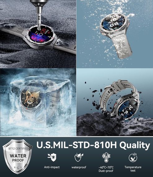 Годинник Oukitel BT12 Grey | Зображення 2
