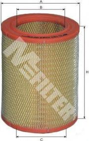 Фільтр повітряний CITROEN, PEUGEOT (вир-во M-filter) MFILTER A263 на CITROEN C25 автобус (280_, 290_)