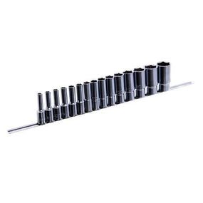 Набор головок длинных на планке TOPTUL 12-гр. 1/2" 15ед. 8-32мм GAAQ1607U