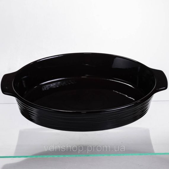 Форма для запекания овальная 36×22.5×7 (см) форма для духовки 2 литра Черный SH1290