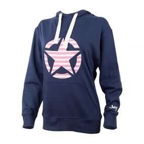 Толстовка JEEP HOODED OVERSIZE SWEATSHIRT STAR Striped Print