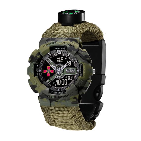 Patriot 005CMGRSU ЗСУ Зелений камуфляж Паракордовий ремінець Army Green + Коробка. | Зображення 5