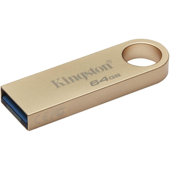 USB флеш накопичувач Kingston 64GB DataTraveler SE9 G3 Gold USB 3.2 (DTSE9G3/64GB) | Зображення 1