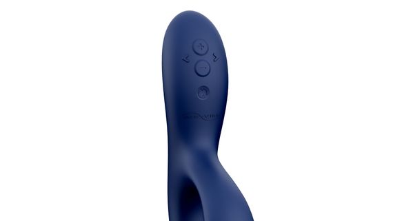 Смарт вибратор-кролик We-Vibe Nova Midnight Blue, эргономичный, регулируемый угол наклона ствола | Зображення 3