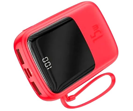 Портативна батарея Power Bank Baseus PPQD-B Q Pow With IP 3A 15W 10000 mAh червоний (ЦУ-00037128_999) | Зображення 9