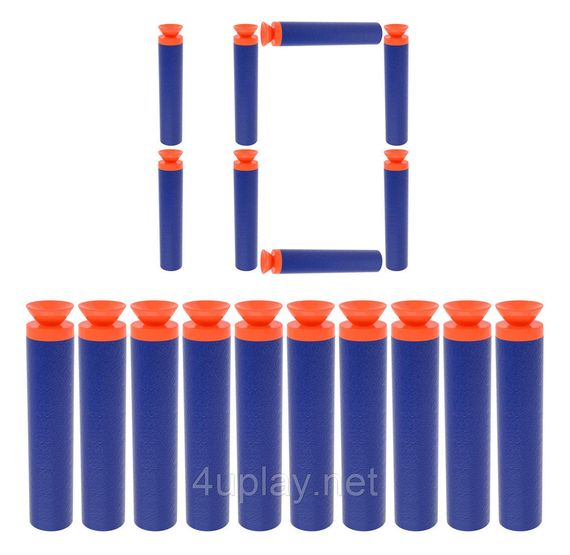 Патрони з присосками для NERF Іграшкові кулі стріли боєприпаси для бластерів Нерф EKIND Suction Foam Darts Elite 10шт.