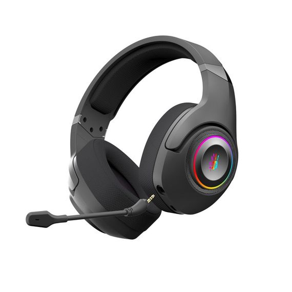Гарнітура ігрова Bloody GR270 (Black) з RGB підсвічуванням, чорний колір, Bluetooth v5.2 + 2.4GHz + 3.5 Jack | Зображення 4