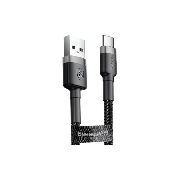 Дата кабель USB 2.0 AM to Micro 5P 3.0m 2A Gray-Black Baseus (CAMKLF-HG1) | Зображення 1