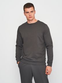 Світшот чоловічий темно-сірий, S