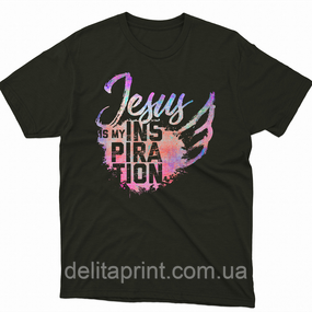 Футболка с христианским принтом Jesus Иисус. FH-1