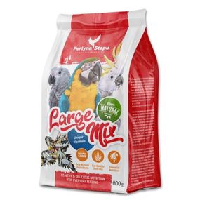 Корм для великих папуг Перлина Степу Large Mix, 600 гр