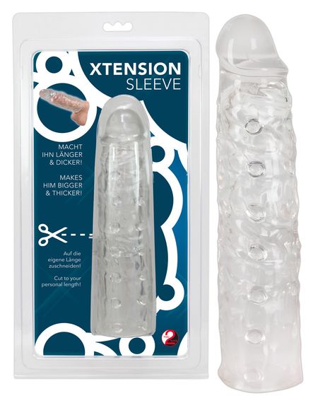 Насадка на член XTension Sleeve transparent Sex Aura | Зображення 1