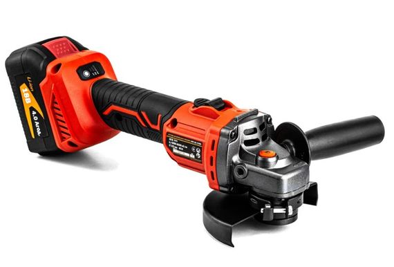 Кутова шліфувальна машина GTM AGC18/125BL 18В + 2 акумулятори та ЗУ | Зображення 2