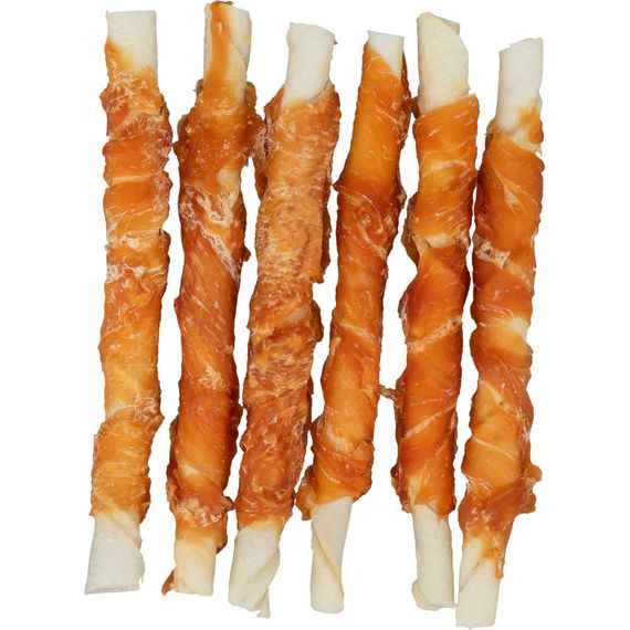 Ласощі Trixie Denta Fun Chewing Rolls для собак Паличка для чищення зубів з куркою 12 см 70 г 6 шт | Зображення 1