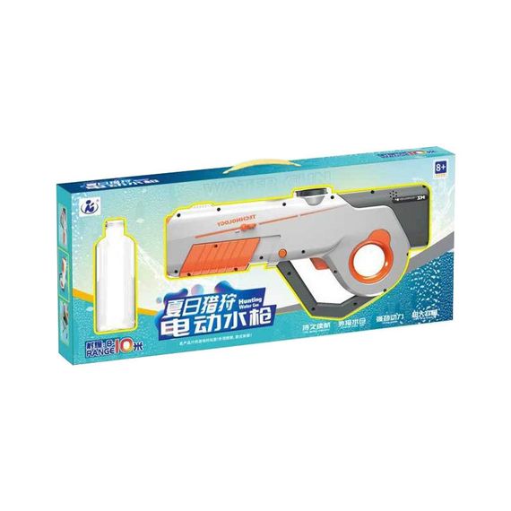 Водяний акумуляторний автомат Water Gun 8002C (600ml) with lithium battery White / Orange | Зображення 2
