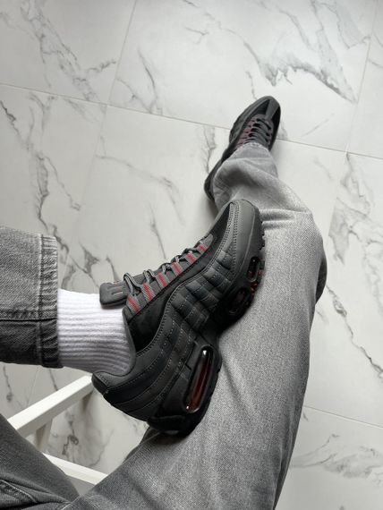 Кросівки  Air Max 95 Dark Triple Grey (топ якість) 0139 42 | Зображення 9