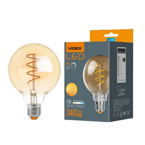 Лампа G95 5W E27 2200К 220V Filament ASD LED Videx