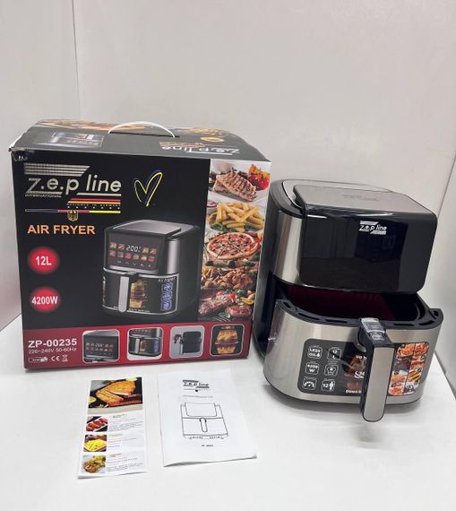 Фритюрниця 12 л з двома тенами 4200 Вт Zepline ZP-00235 на 12 програм з силіконовою формою
