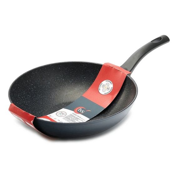 Сковорода ВОК TVS Easy Eco Induction BN793282910101 28 см черная | Зображення 2