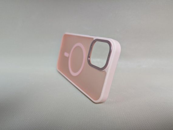 Чехол для iPhone 16 Plus / Айфон 16 Плюс, GUARD MATTE, противоударный, Soft Touch, с MagSafe, розовый | Зображення 3