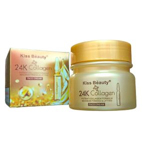 Колагеновий крем для обличчя з колоїдним золотом 24 K Collagen Face Cream Potent Collagen Formula Maximum