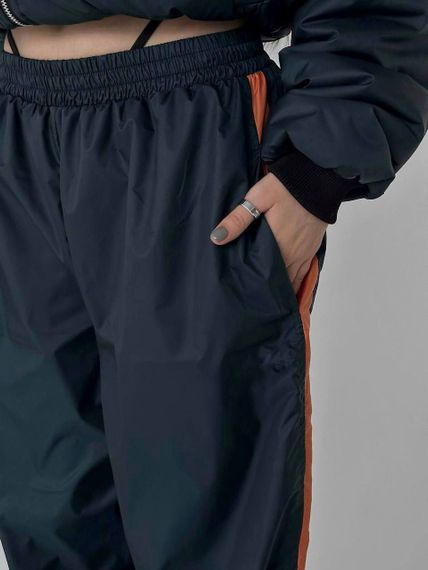 Женские широкие штаны карго из плащевки SH265 цвет черный, размер onesize 42/46 | Зображення 6