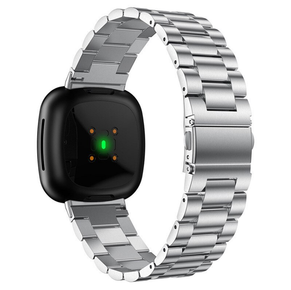 Металевий ремінець Primolux для годинника Fitbit Versa 4 / Fitbit Sense 2 - Silver | Зображення 1