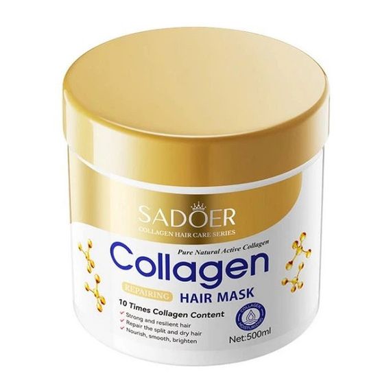 Маска для відновлення волосся з колагеном Sadoer Collagen Hair Mask, 500г