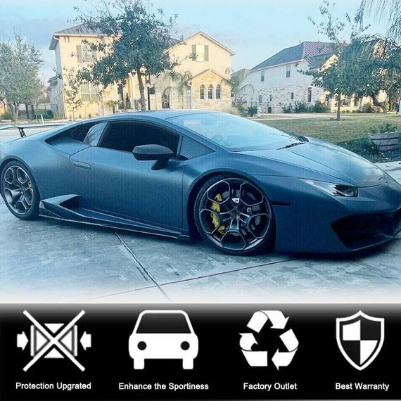 Накладки на пороги (Карбон) для Lamborghini Huracan 2014- рр | Зображення 3