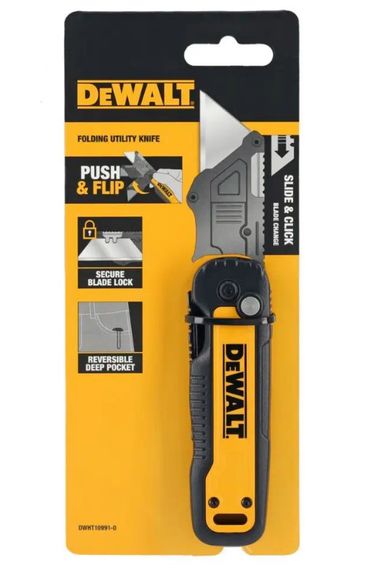 Ніж складаний DeWalt з фіксованим лезом для оздоблювальних робіт (DWHT10991-0) | Зображення 1