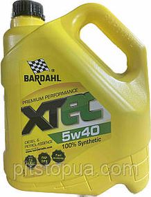 Моторна олива BARDAHL XTEC 5W40 SN/CF C3 MB 229.51/229.31/226.5 VW 502.00/505.00/505.01 RN0700/RN0710 4л.