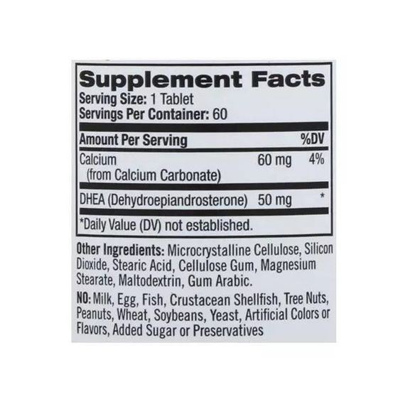 ДГЭА Natrol DHEA 50 mg 60 Tabs NTL-16106 | Зображення 1