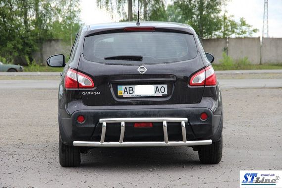 Задняя дуга AK011 (нерж.) для Nissan Qashqai 2007-2010 гг | Зображення 2
