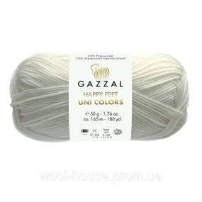 Шкарпеткова пряжа Gazzal Happy Feet Uni Color, 3551