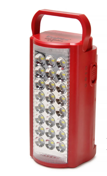 Аварійний акумуляторний ліхтар лампа Almina DL-2424 з функцією Power bank переносний світильник 24 LED Червоні   знижка
