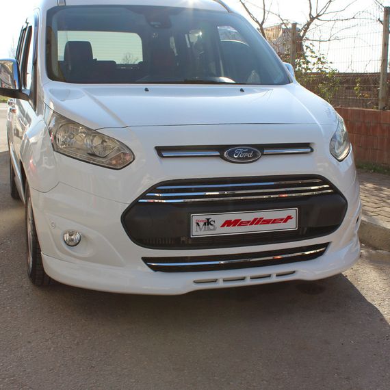 Накладка на передній бампер (під фарбування) для Ford Connect 2014-2021 рр. | Зображення 1