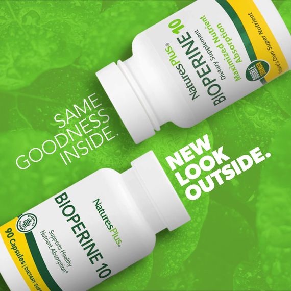Биоперин Nature's Plus Bioperine 10, 90 Vegetarian Capsules | Зображення 2